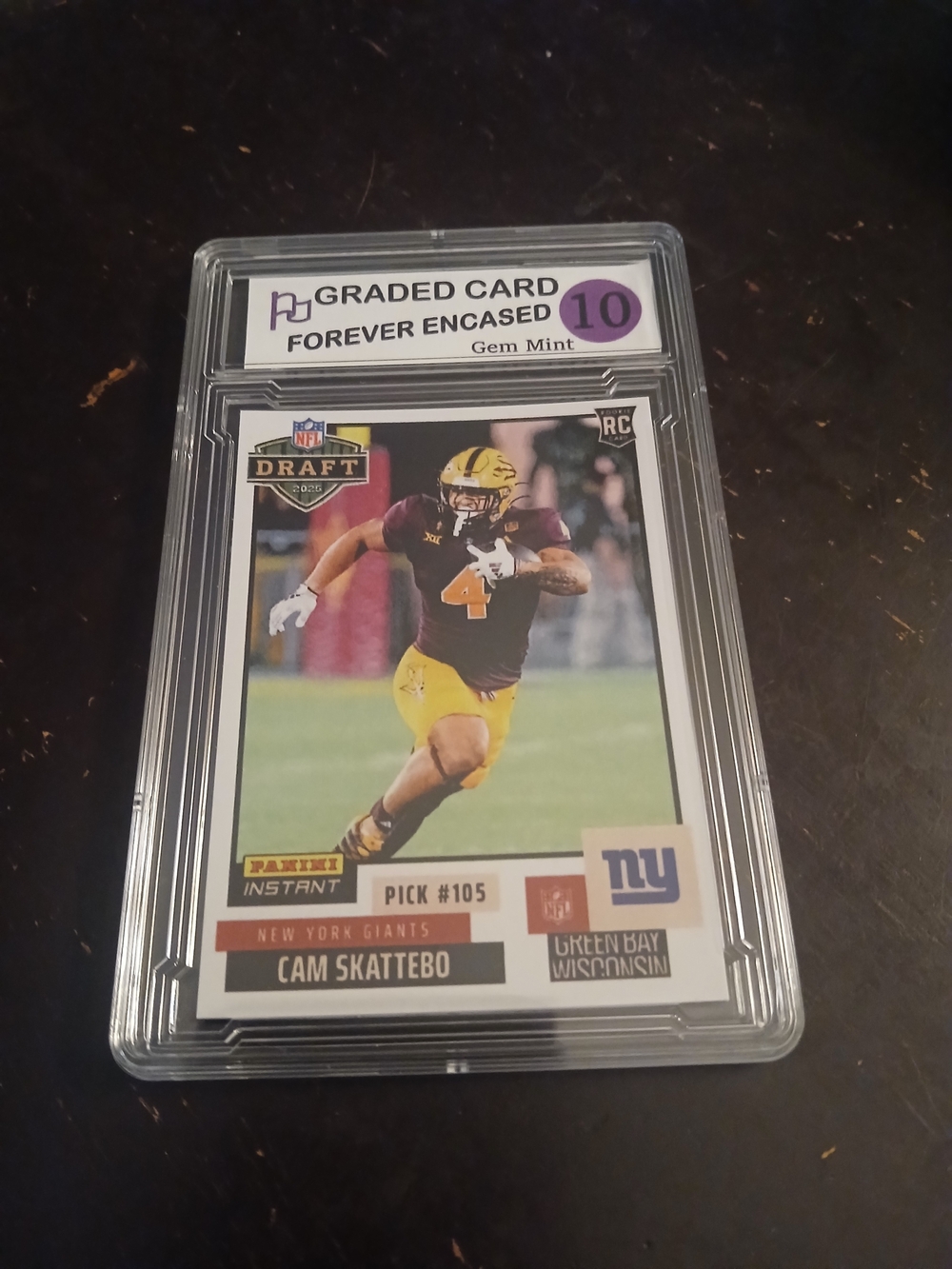 Panini Instant Cam Skattebo Rookie Numbered Gem Mint 10Not Orignal Card -